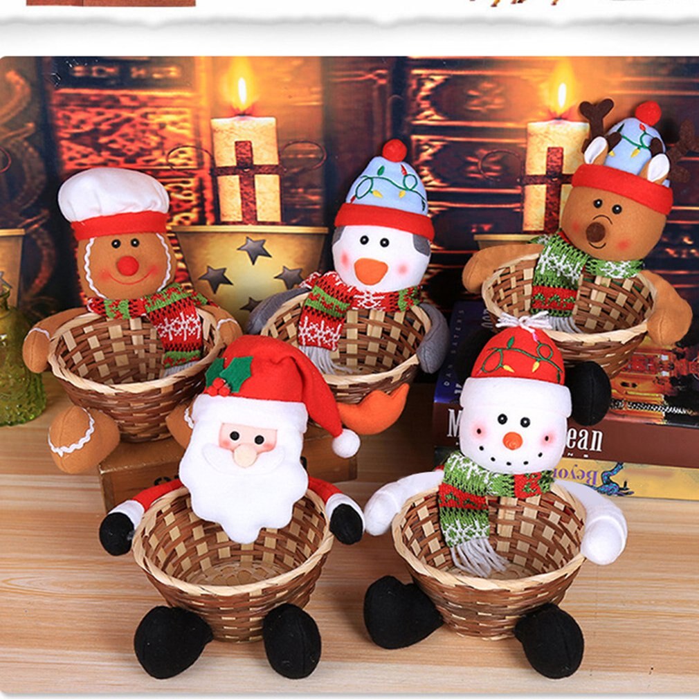 Christmas Decoration Candy Basket Christmas Desktop Decoration Children Candy Basket Christmas Decoration Candy Box