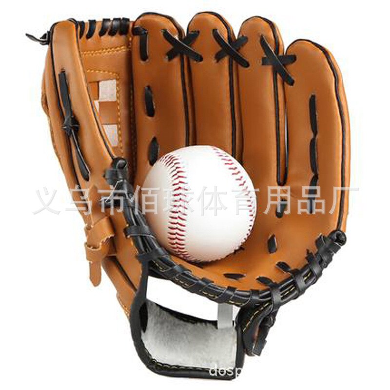 Mannen Lederen Batting Handschoenen Kids Rechterhand Baseball Handschoen Apparatuur Catcher Guante Baseball Sport Accessoires BJ50ST