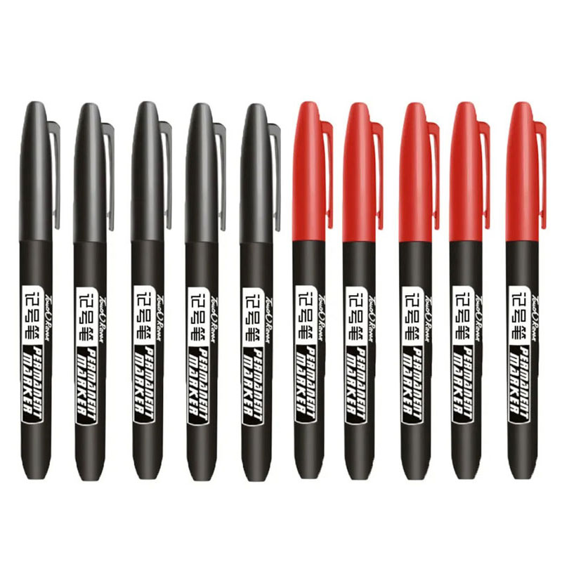 6/10 pièces stylo marqueur Permanent Manga dessin marqueurs noir bleu rouge encre étanche croquis stylos papeterie Art fournitures scolaires: BLEU CIEL