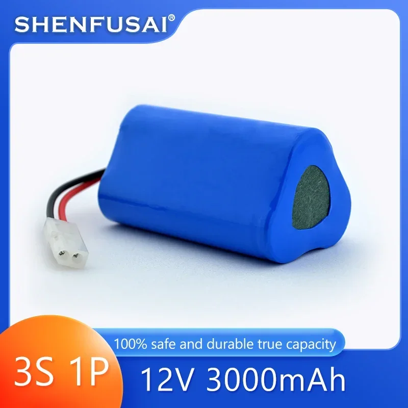 12V3S1P 100% high-capacity lithium battery, lithium-ion battery pack 3000mAh