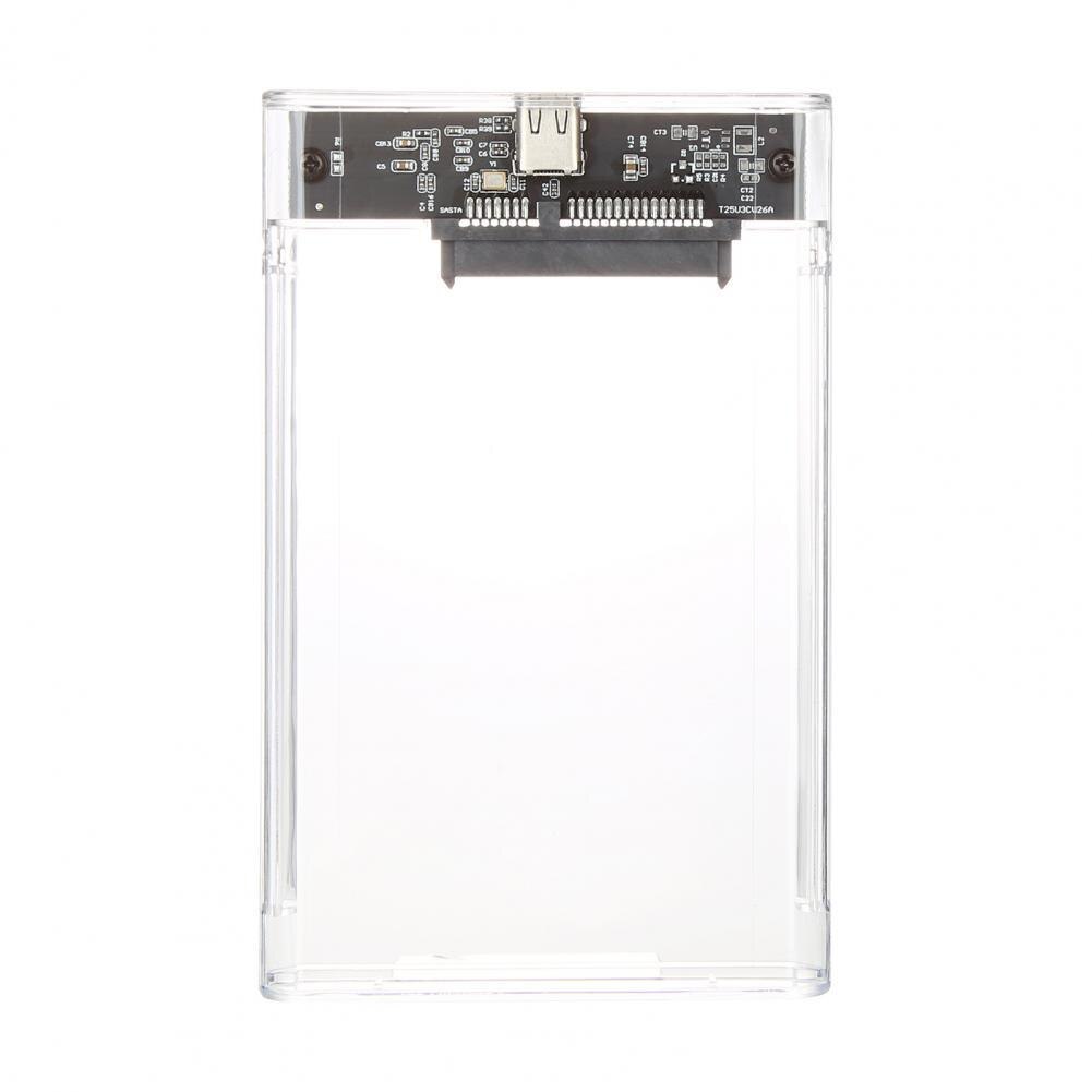 2.5 Inch Usb 3.1 Type-C Hoge Snelheid Transparante Mobiele Externe Harde Schijf Case
