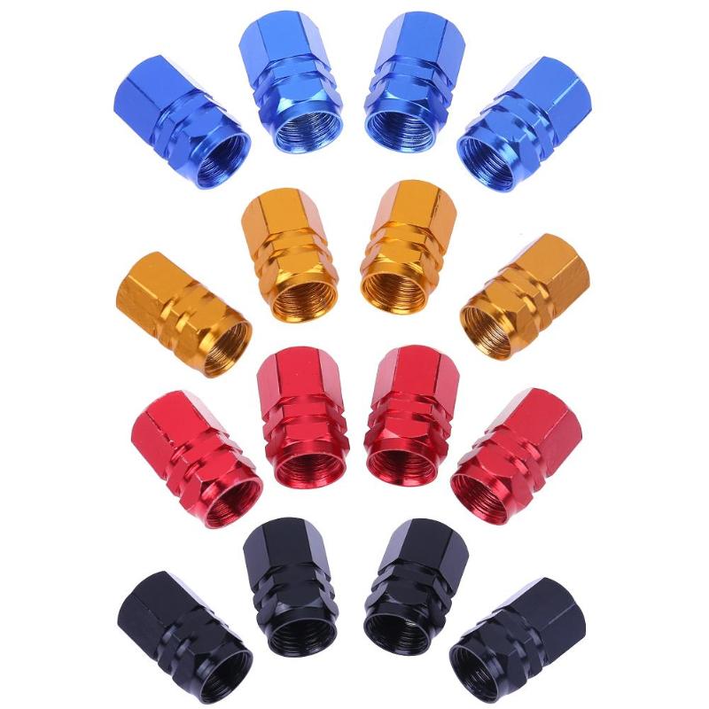 4pcs 5Colors Automotive Aluminum Alloy Valve Cap Personal Tire Cap Decorate And Protect Your Car Wheels Tires Part