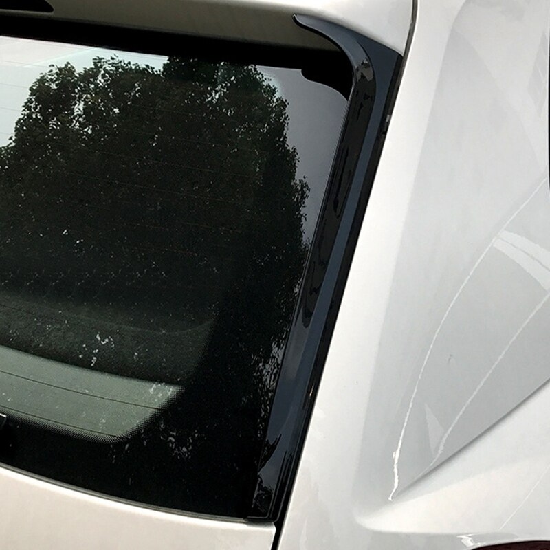 Voor-Polo + Auto Side Spoiler Achtervleugel Sticker Tirm Abs Gloss Black Auto-Styling