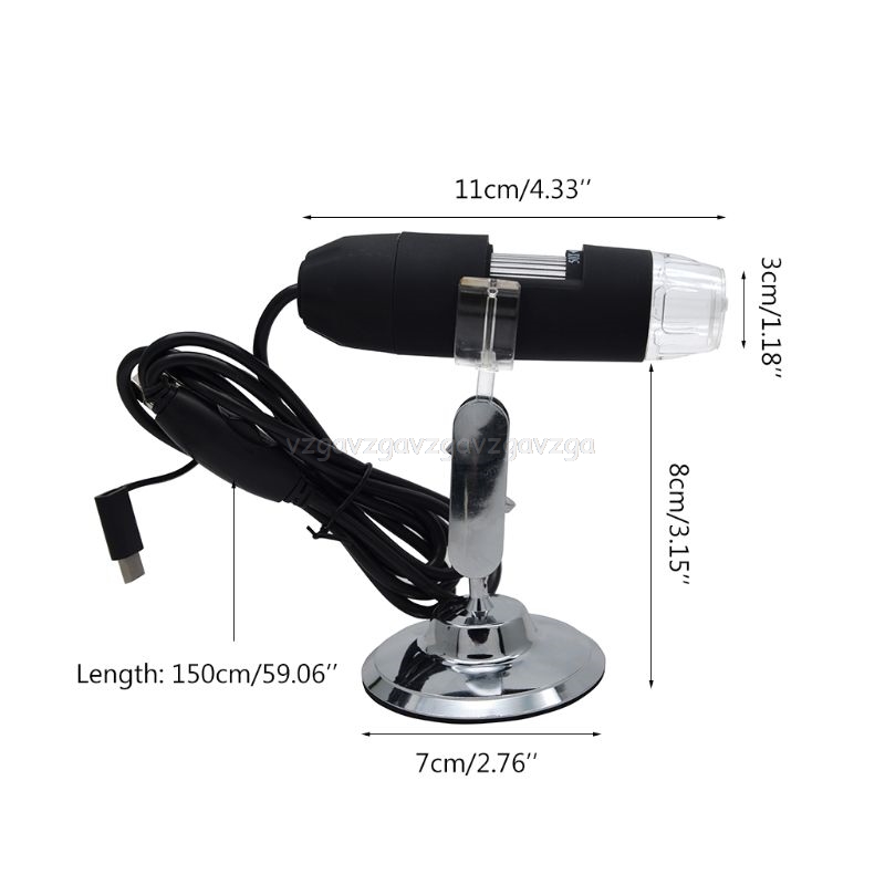 2mp 3 i 1 usb type-c mikro-usb 1000x mikroskop kamera 1080p video til smartphone osx windows pc computer  d06 19