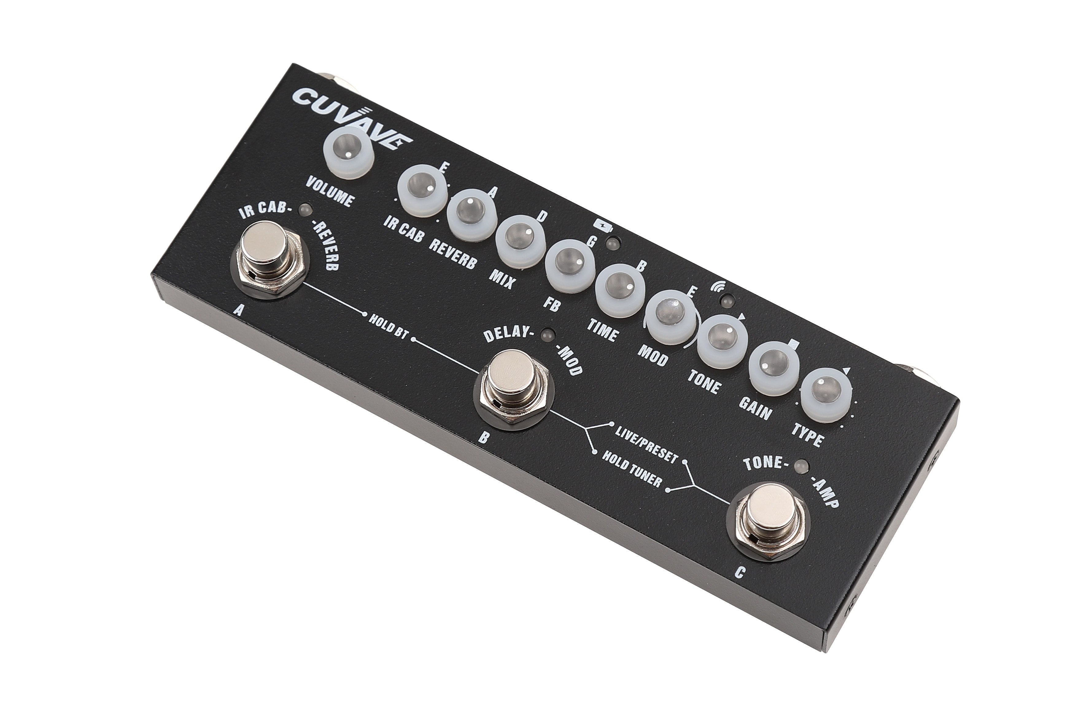 Cuvave Cube Baby Oplaadbare Multi Effecten Pedaal Met Reverb Delay Chorus Phaser Tremolo Effect