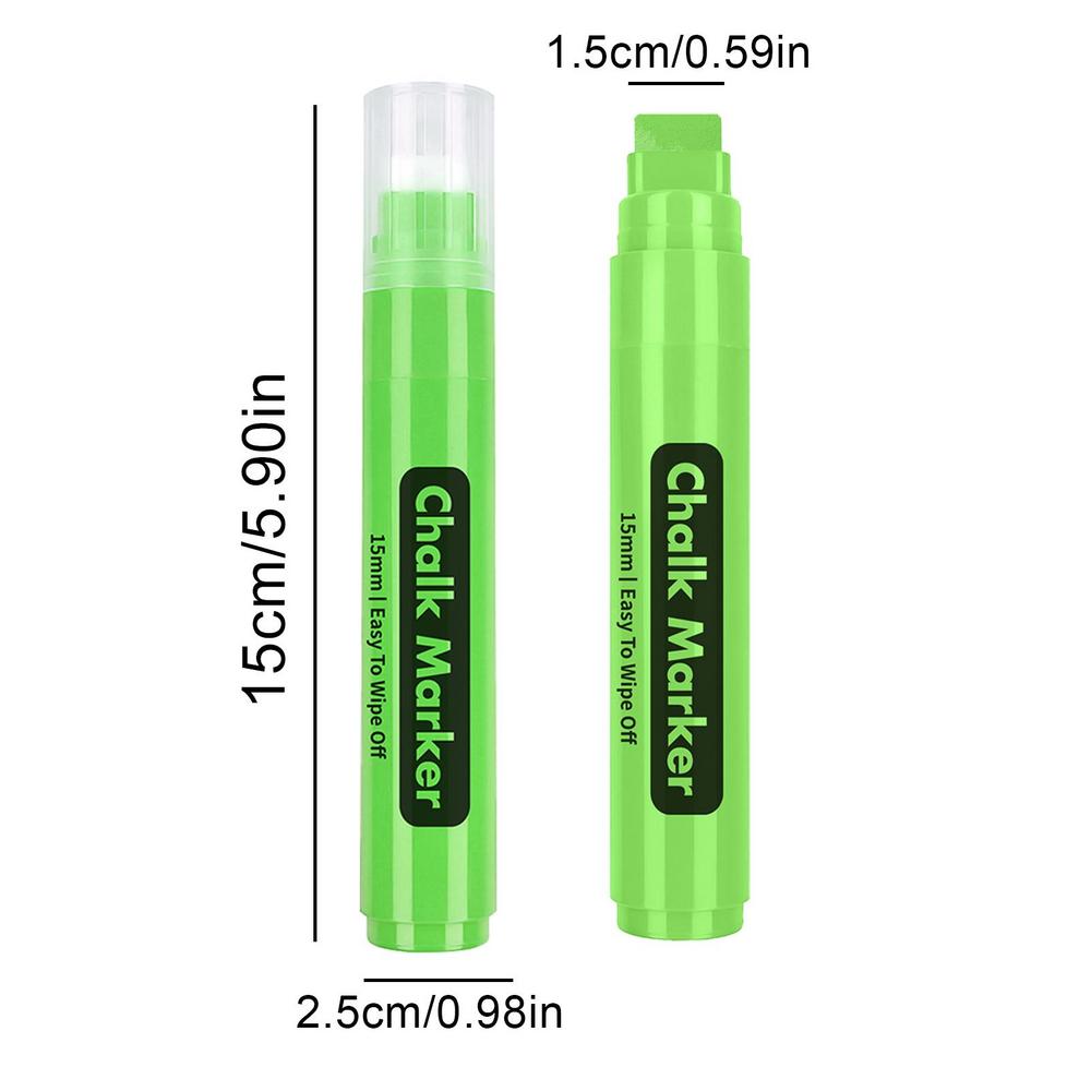 Paint Chalk Markers 15mm Window Chalk Marker Erasable Liquid Chalk Pen For Chalkboard Signs Blackboard Car Window Bistro Glass