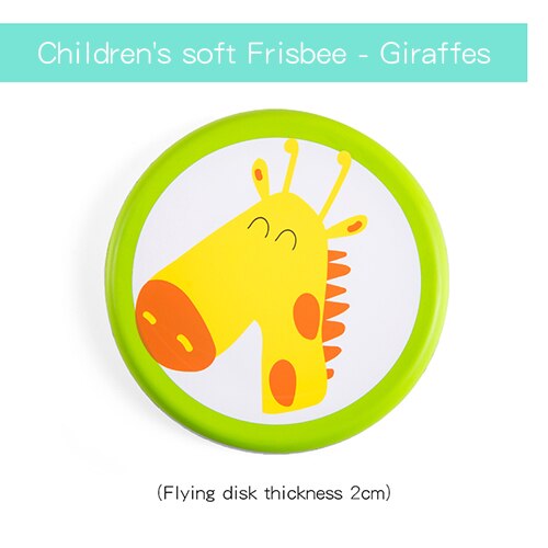 Ruizhi Weichen Tuch Flying Disc Kinder Nette Fliegende Untertasse Gefühl Ausbildung Kindergarten Spiele Outdoor-Sport Kinder Spielzeug RZ1021: giraffe