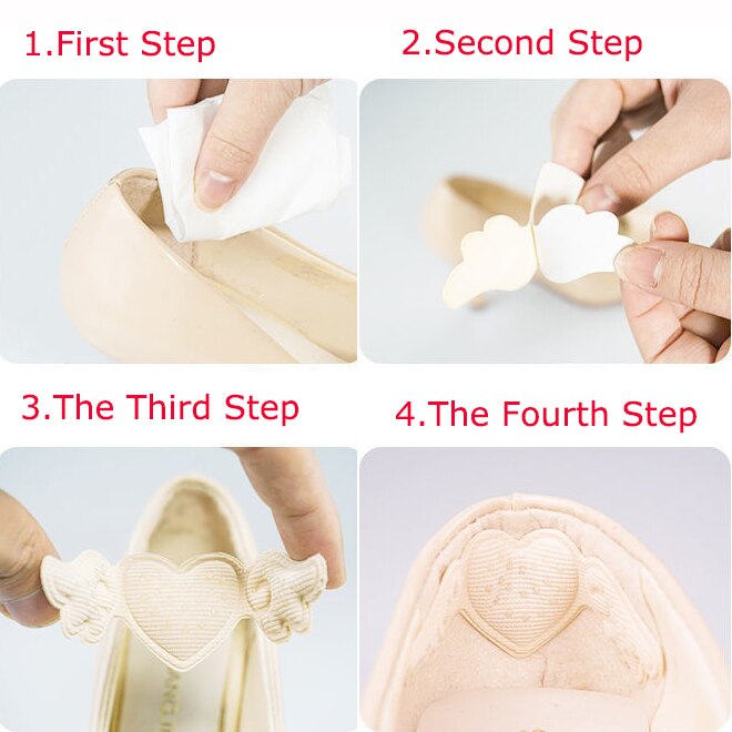 Women Relieve Heel Pressure Shoe Pads 3mm/6mm Thick Soft Sponge Heels Insert Self-adhesion Foot Pad Cushion Insoles Pain Relieve