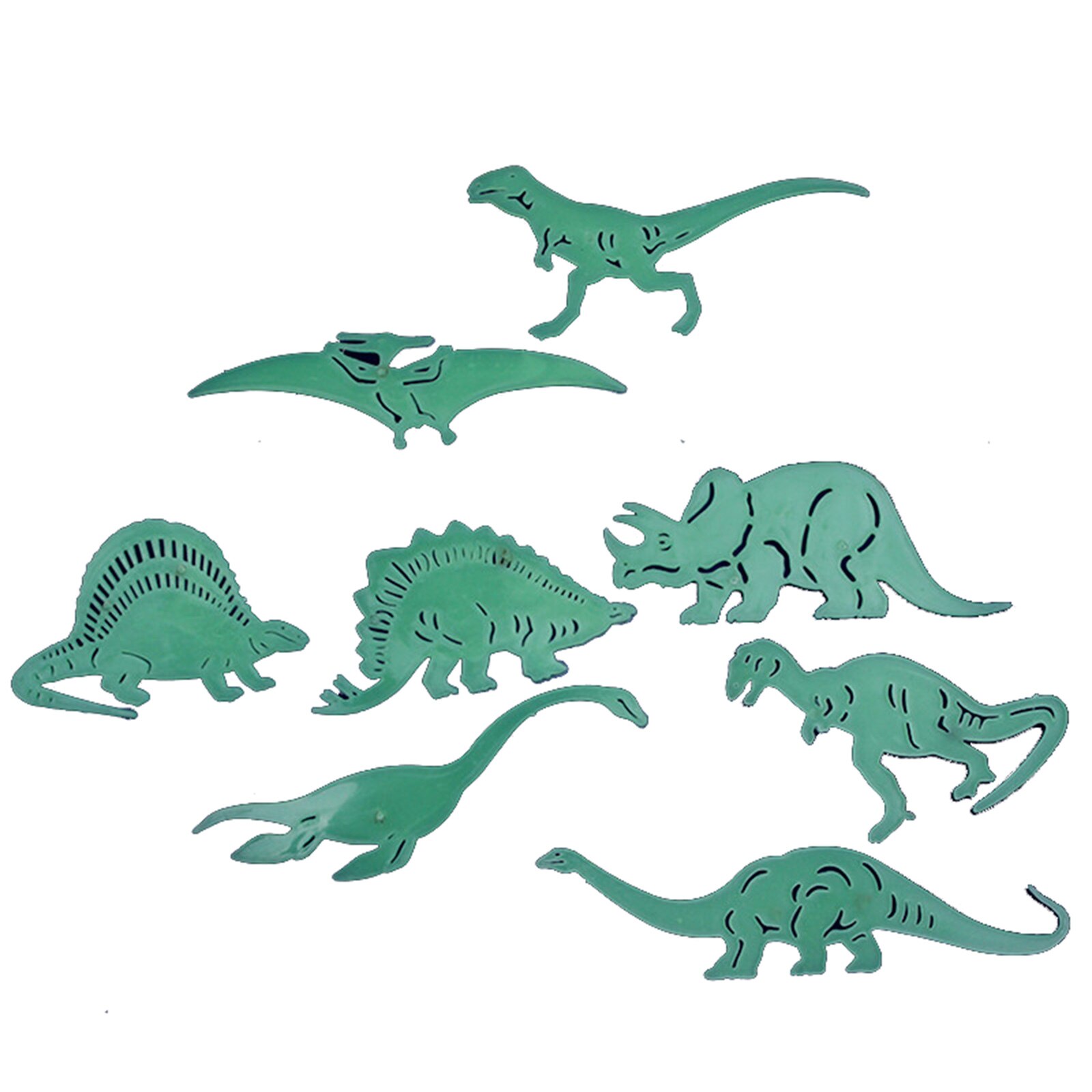 9/8 stuks glow in the dark dinosaurus lichtgevende stickers stereo 3d fluorescerende muurstickers leuke sticker voor kinderen  rt88