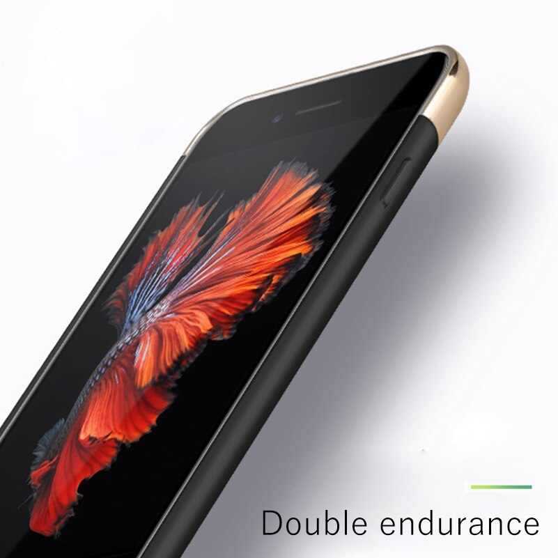 Voor iphone 6 6s 7 8 batterijlader case ultradunne externe back-up lader case voor iphone x  xs 6 6 s 7 8 plus powerbank case