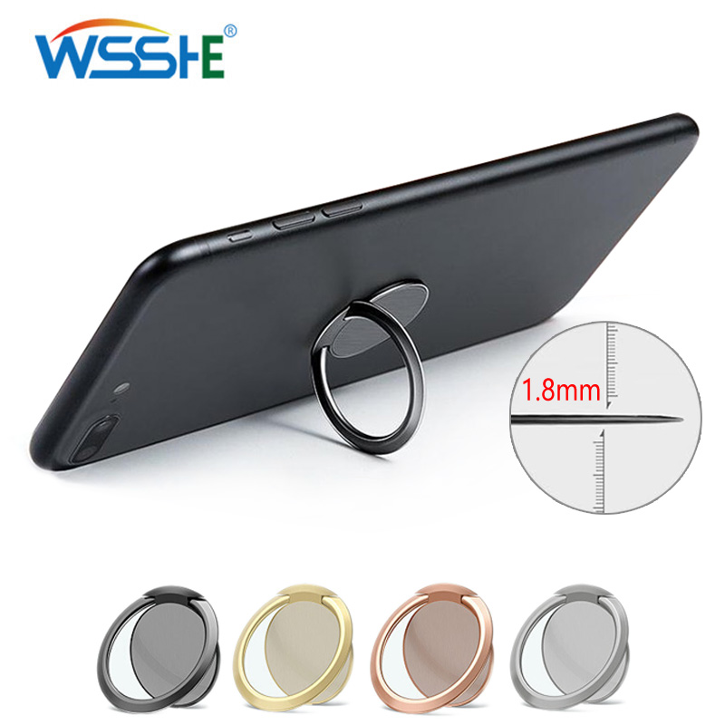 ultra-tynn mobiltelefon fingerring holder roterbar smarttelefon stativ holder til metall bilmonterings stativ universell grep telefonring