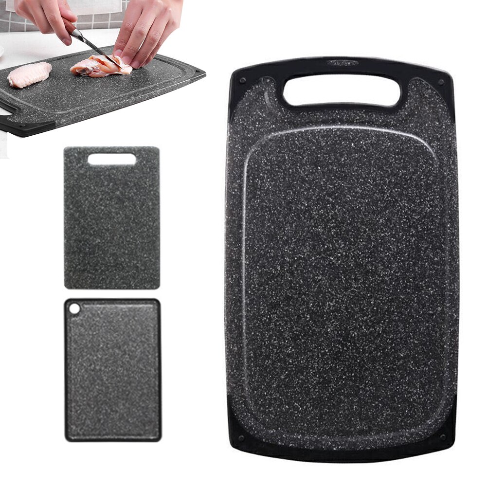 Imitation Marble Fruit Vegetable Meat Cutting Block Tools Anti-Bacterial Cutting Board Chopping Block PP Kitchen Chopping Board