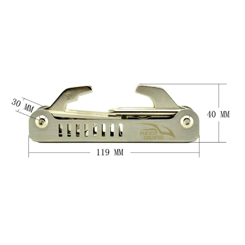 13 in duik o-ring schroevendraaier multitool sleutel voor het repareren en afstellen 1 duikregelaars