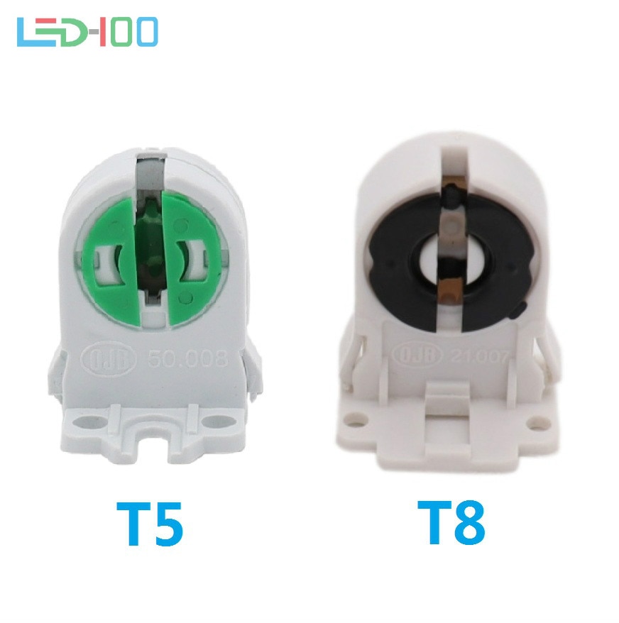 T5 T8 Fluorescerende Verlichting Socket Lamphouder T5 Buis Lamp Base Socket G13 Plastic Houder Geschikt Voor T8 Beugel lamp