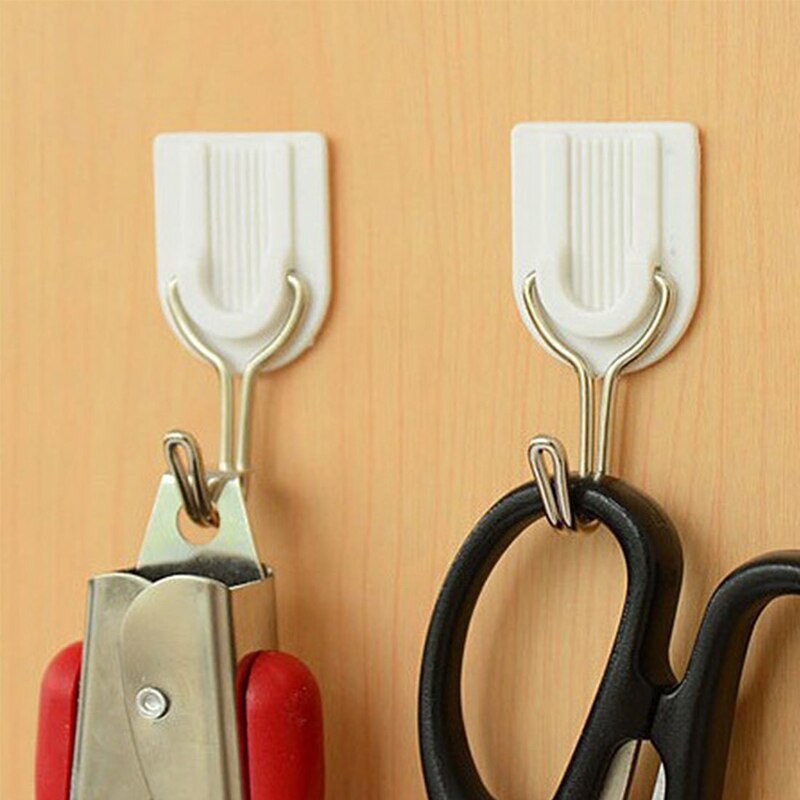 6Pcs Sterke Lijm Traceless Haak Keuken Badkamer Muur Gemonteerde Handdoek Hanger Keramische Tegel Glas Stok Haak Houder TSLM2