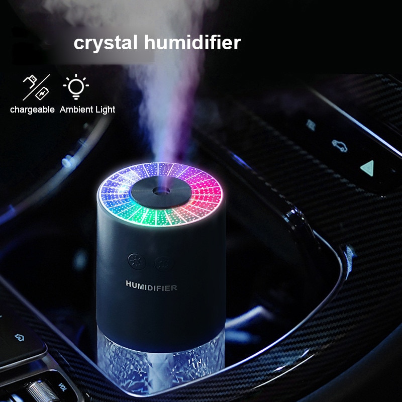 Humidifier Timing USB Ultrasonic Dazzle Cup Humidifier Essential Oil Diffuser Cool Mist Maker Air Purifier Car Air Humidif