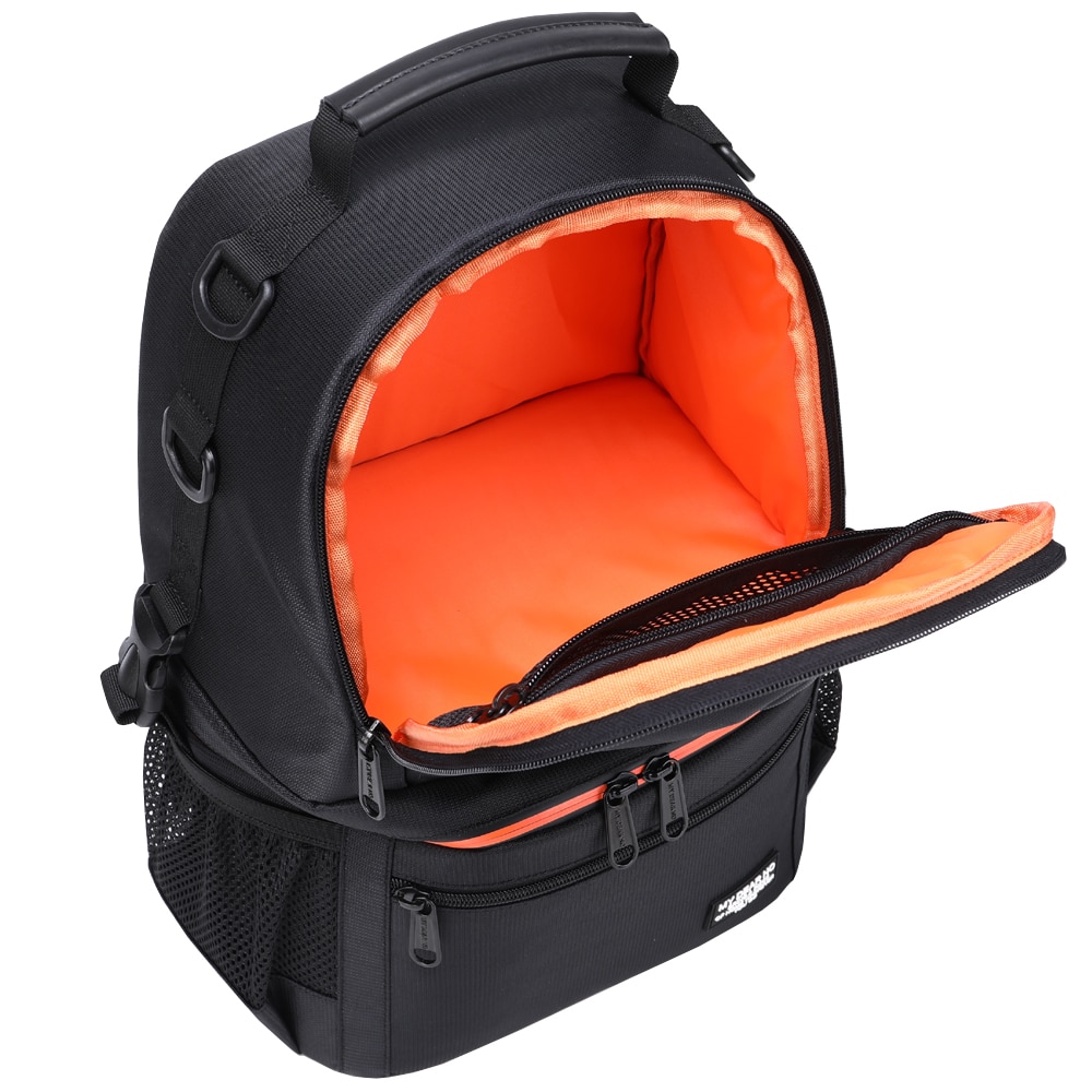 Vanntett kamera dslr skuldre ryggsekk med reflekterende stripe videostativ bæreveske menn kvinner fotografering utendørs reiseposer