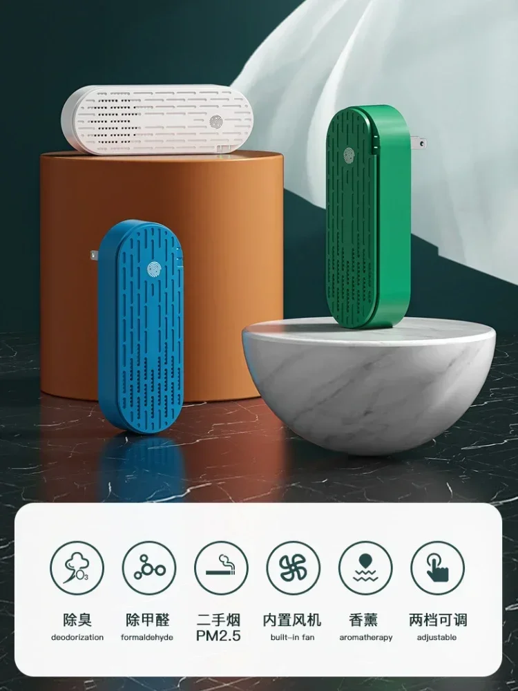 Luftreiniger zusätzlich zum Rauchgeruch, Formaldehyd, Negativ Ionen, Mini-Sauerstoffbar, Desodorierung, Luftreiniger für Zuhause, 220 V