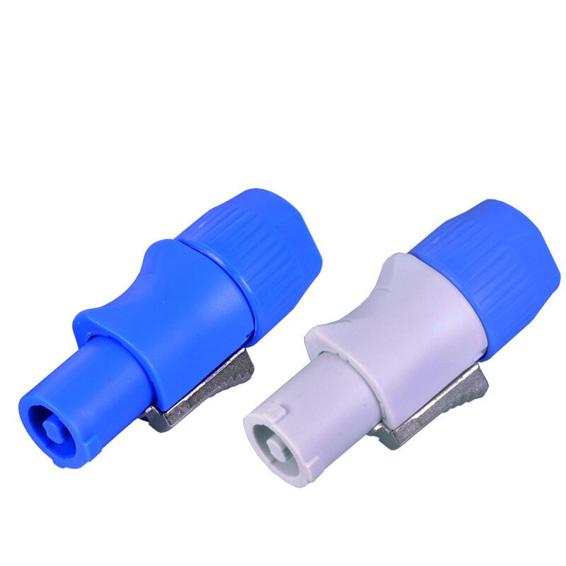 Powercon Connector Stekker Connector Blauw/Wit Voor Led Par \ Moving Head Led Power Cable Plug Socket