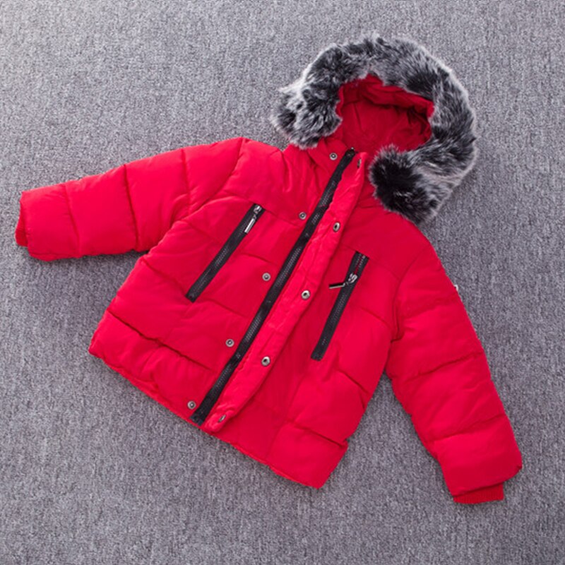 Jongens Winter Jas 1-7 Jaar Oude Kinderen Parka Hooded Effen Kleur Hand Verscholen Katoenen Jas Peuter Meisje winter Jas Unisex
