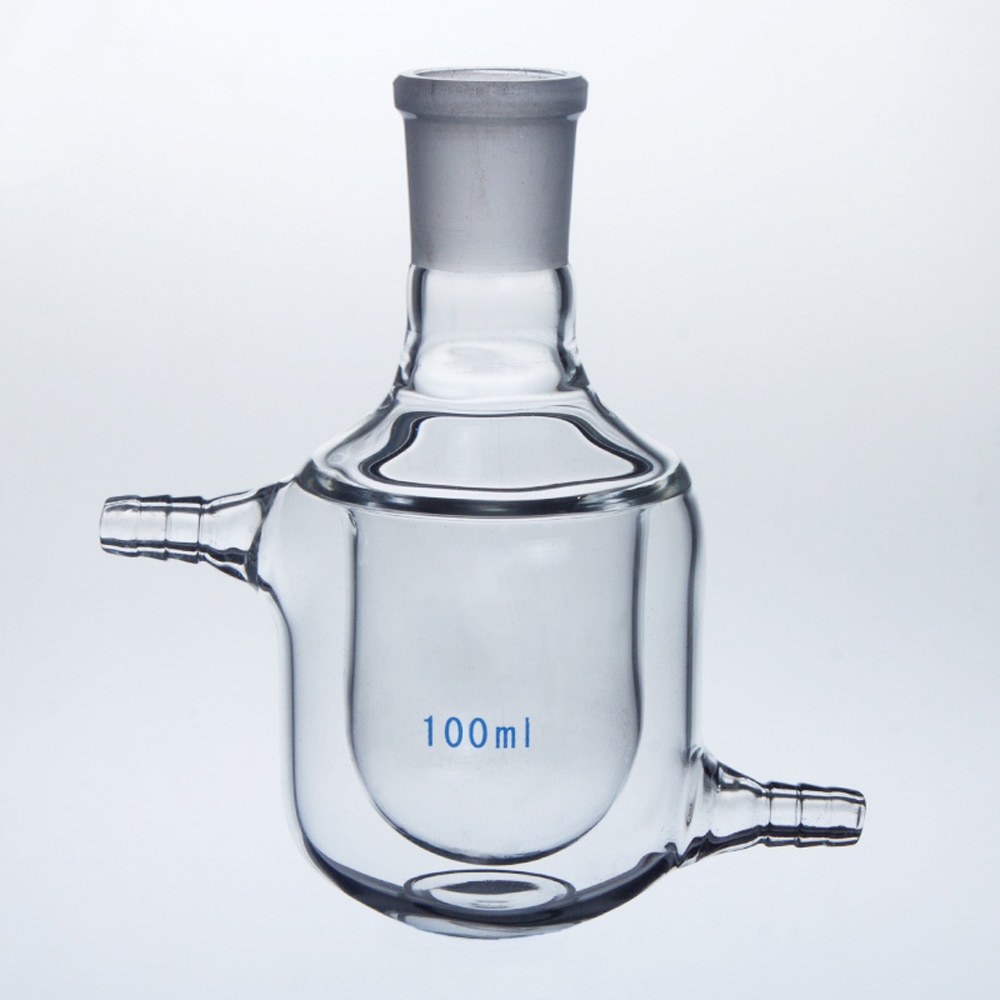 25/50/100/250/500ml Double Layer Jacketed BORO Reactor Bottle Laboratory Graduated School