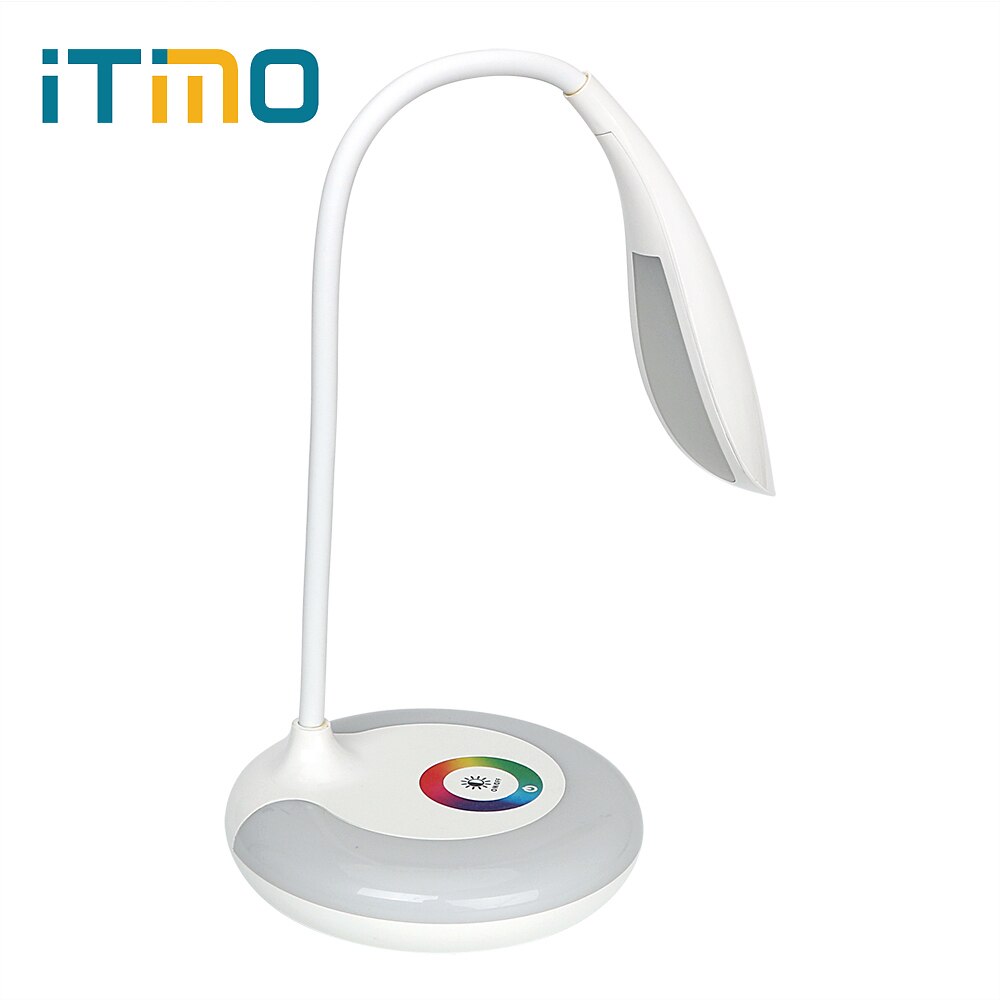 ITimo Boek Leeslamp Oplaadbare Touch Light USB Opladen Dimbare Tafellamp LED Bureaulamp Studie Licht Woondecoratie