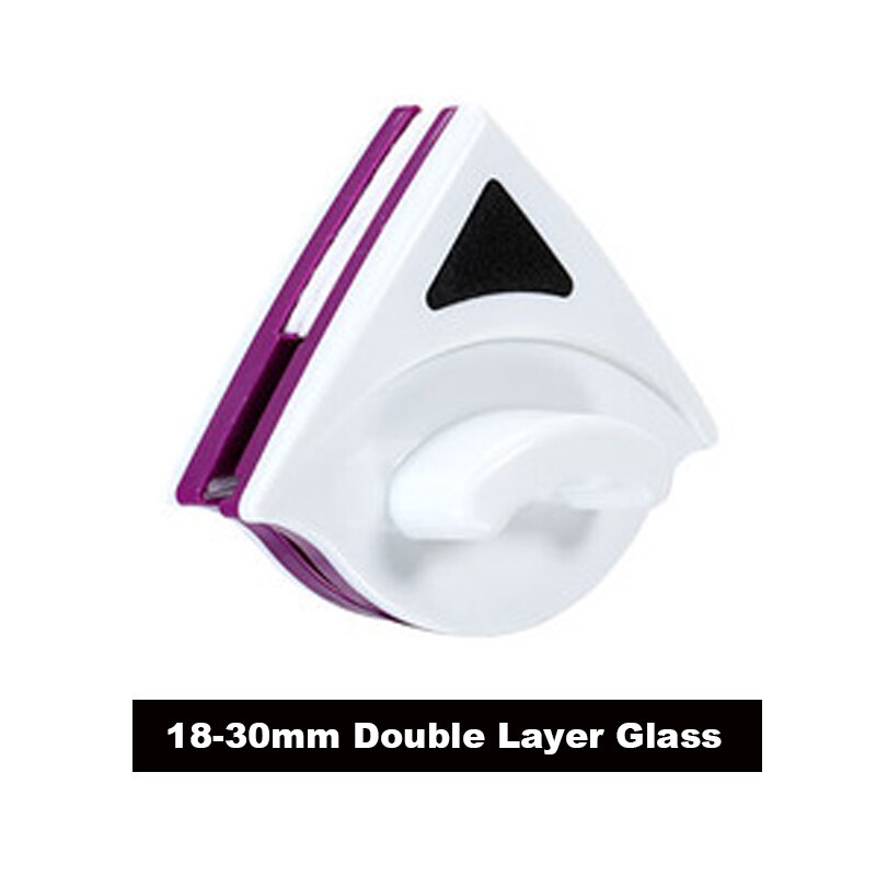 Glas dobbelt side magnet vinduespudser visker magnetisk børste til vinduespudsning aftør glas blæsende magnetisk glas gnid børste: 18-30mm
