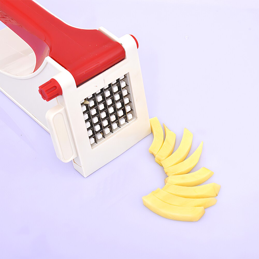 Plastic Potato Cutter French Fries Cutting Machine Potato Chips Strip Slicer Chopper Shredder Fried Chips Making Tool