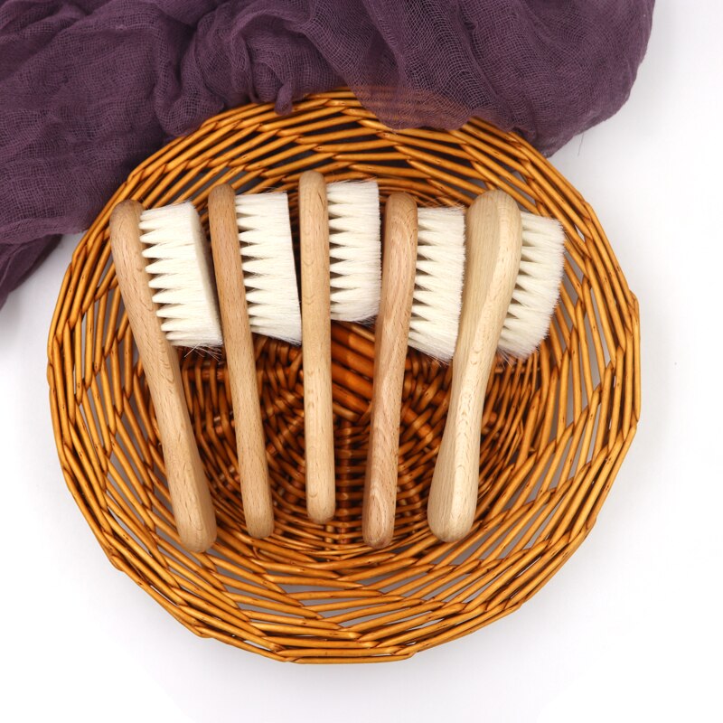 Sales Veiligheid Goede Natuurlijke Wol Beuken Houten Kam Kids Baby Haar Borstel
