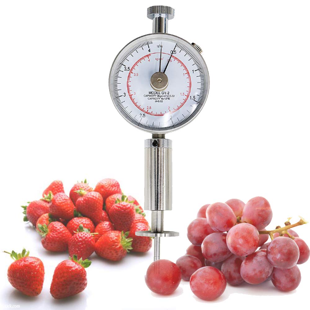 Fruit Penetrometer Fruit Hardness Tester Fruit Sclerometer for 0.5-4kg/cm 2 (x10 5pa)
