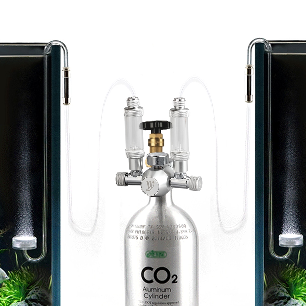 Co2 Regulator Voor Aquaria Koolstofdioxide-Reduceerventiel Met Bubble Teller Aquarium Bubbl Diffus Solenoid Co2