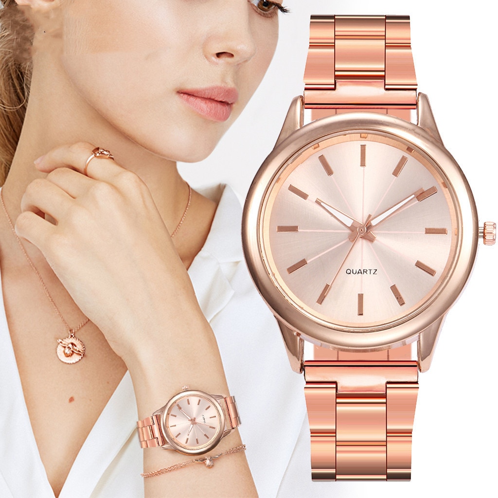 Luxury Brand Women Rose Gold Bracelet Watch Small Ladies Casual Silver Steel Belt Quartz Dress Wrist Watches Diamond Clock Lady