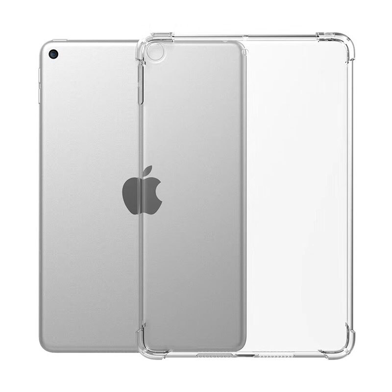 Anti-caída de caso para iPad aire 3 9,7 2 Mini 4 2 3 5 suave funda de silicona TPU para iPad Pro 10,5 11 12,9