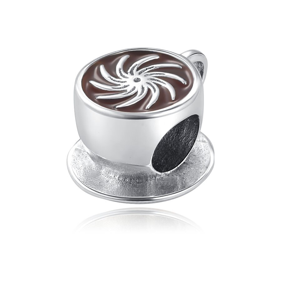 Neue 925 Sterling Silber Europäischen Clover Star Cup Anhänger DIY Feinen Perlen Fit Original Charme Armband Schmuck Frauen: B1715