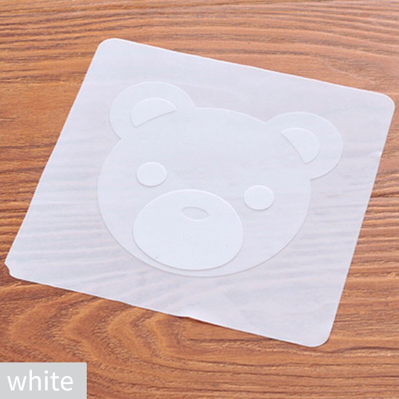 1 stk genanvendelig sød bjørn silikone stræk dækning frisk mad fersk mad emballage forsegling høj strækning: Hvid