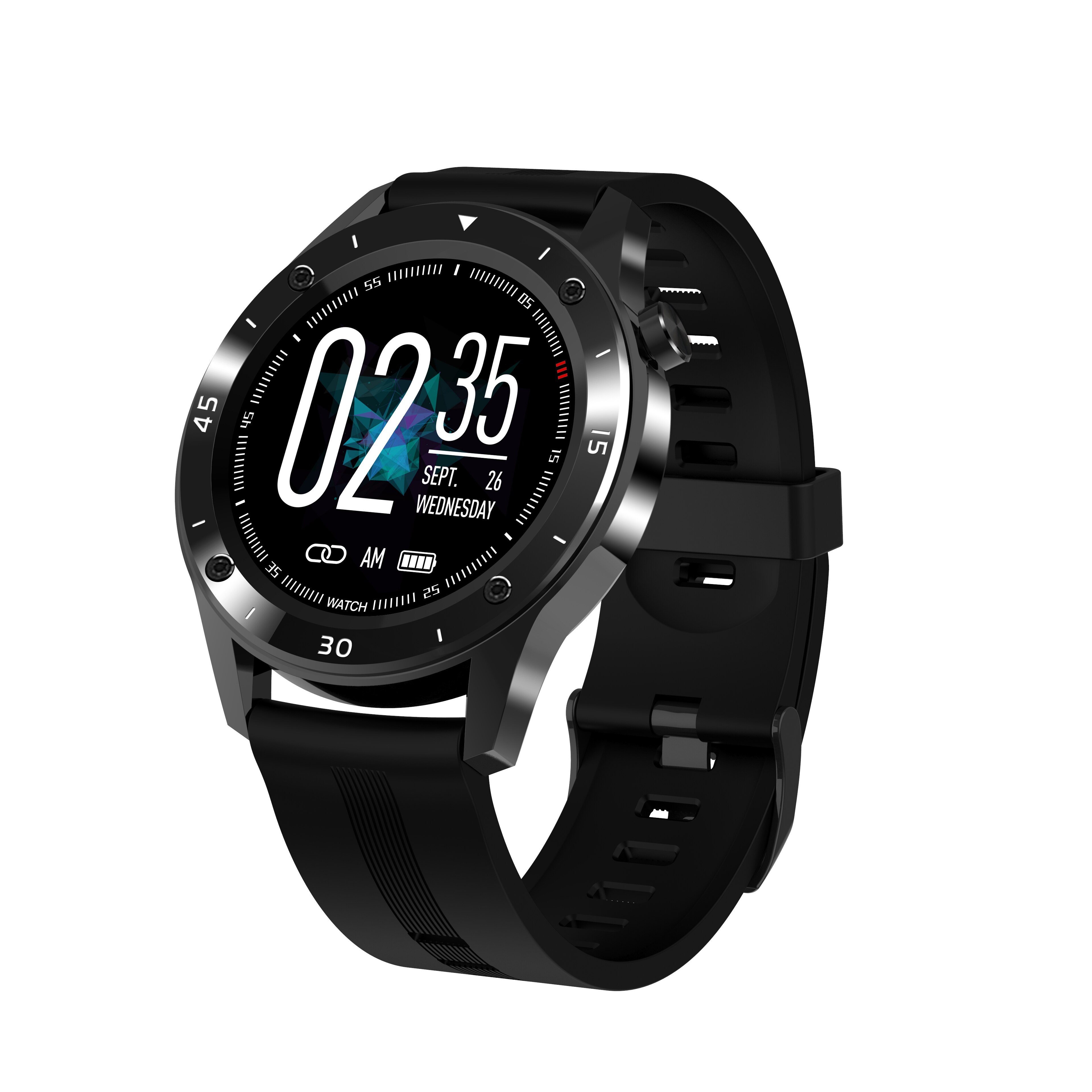 F22 Montre Intelligente Hommes Sport Montre-Bracelet IP67 de Forme physique de Moniteur De Fréquence Cardiaque Bracelet Intelligent Montre Portable Hommes reloj inteligente femmes: black