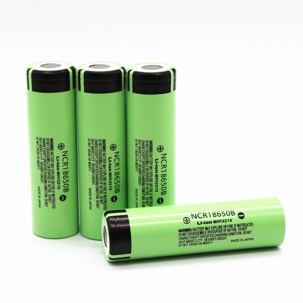 Originalt ncr 18650b 3.7 v 3400 mah 18650 lithium genopladeligt batteri til panasonic lommelygte batterier og usb oplader