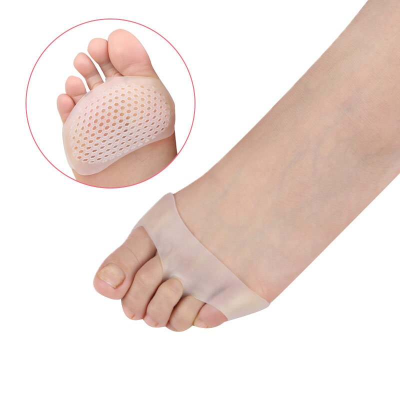 1 Paar Voorvoet Siliconen Gel Inlegzolen Pads Kussen Middenvoet Pads Pijnbestrijding Siliconen Gel Bunion Protector Antislip Pads