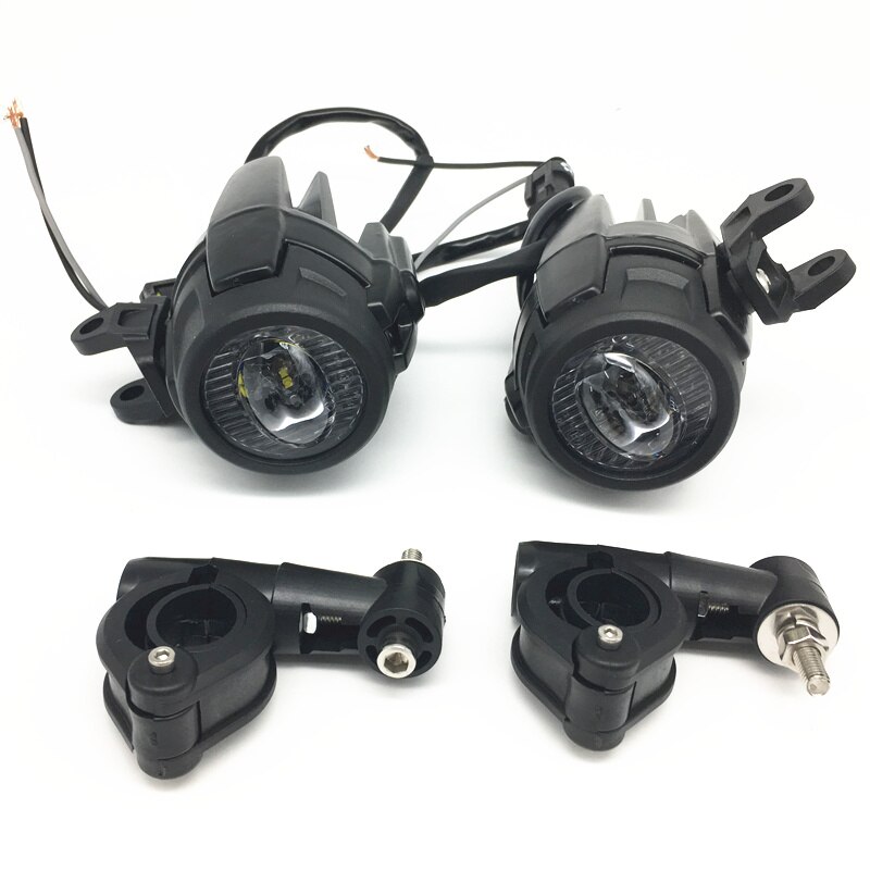 Led Motor Motorcycle Fog Universal Motorcycle LED Auxiliary Fog Light Assemblie Driving Lamp 40W Headlight For BMW Moto: only lights