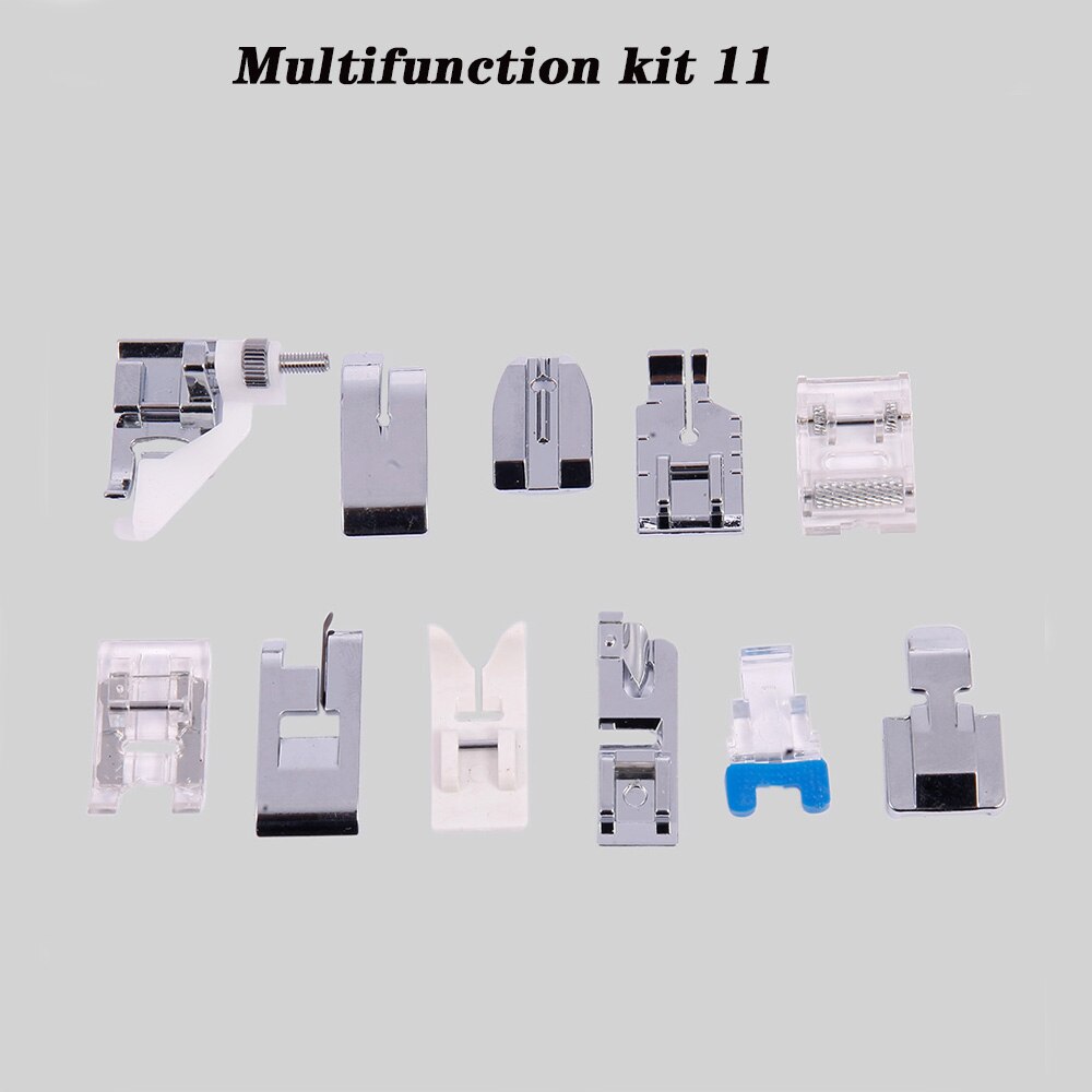 Sewing Machine Presser Foot Press Feet For Brother Singer Janome Sew Machines Kit Braiding Blind Stitch Over 32/52/62 Piece: Press foot 11pcs