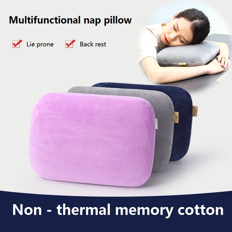Petit oreiller de sieste pour bureau pause déjeuner coussin de repos coussin étudiant sieste sommeil récupération lente mémoire coton oreiller