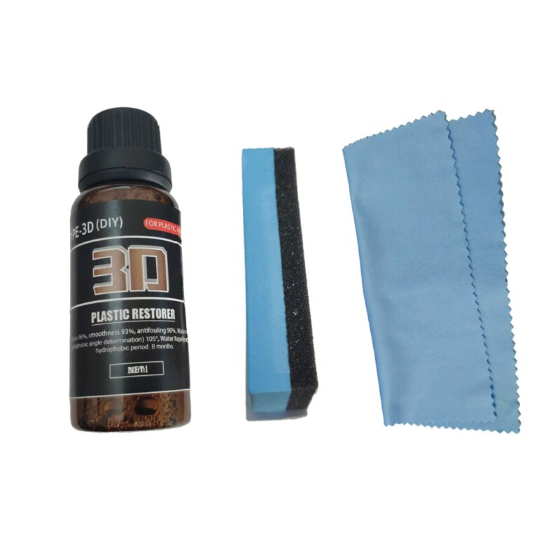 Car Ceramic Coating Agent Kit Plastic Restorer Hydrophobicity Car Paint Hand Coating Wax 3D Crystal Paint Auto Detailing: 30ml KIT