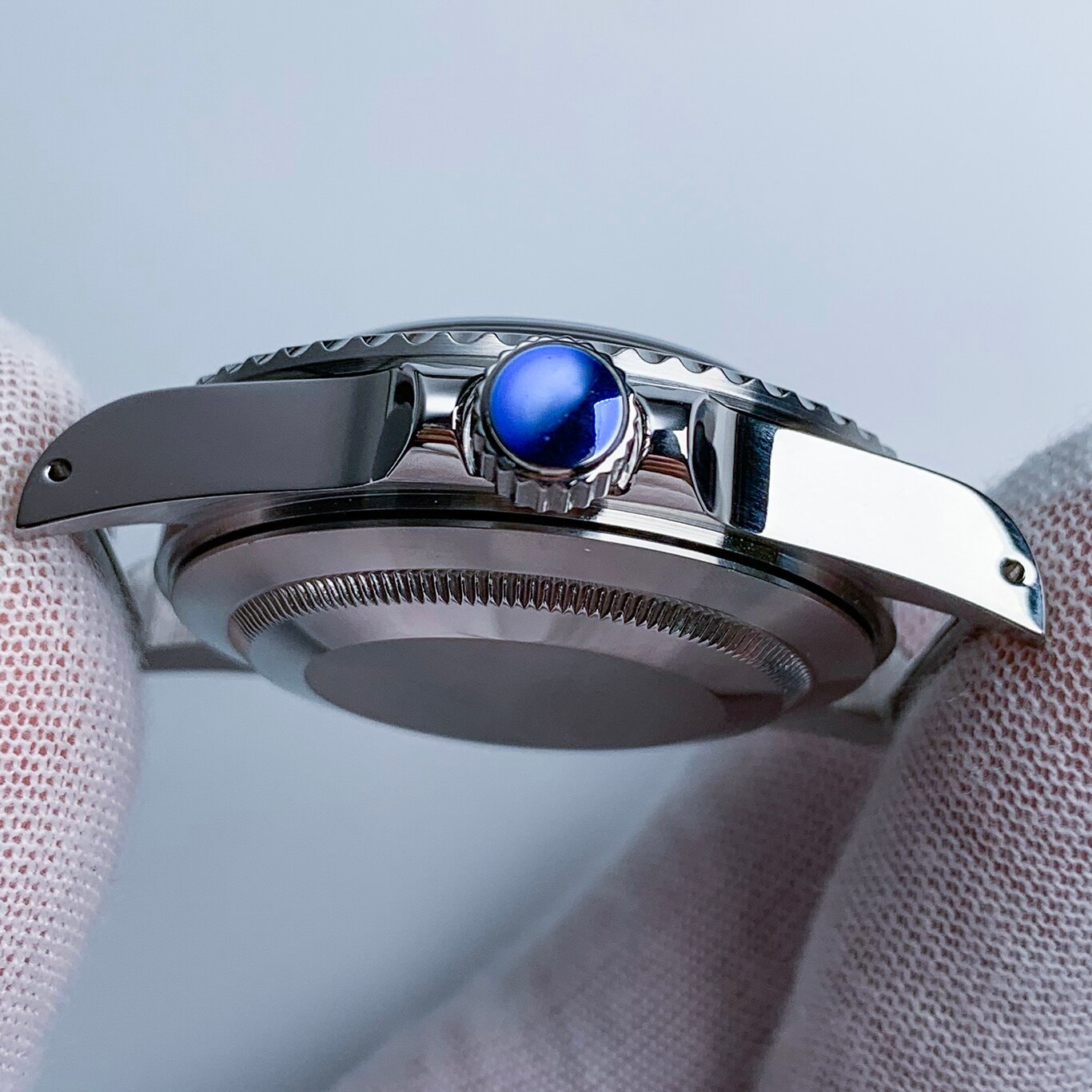 Horloge 1960 Automatische Rvs Horlogekast 40Mm Vintage NH35 Beweging Acryl Halfronde Spiegel Lichtgevende Handen Vervanging