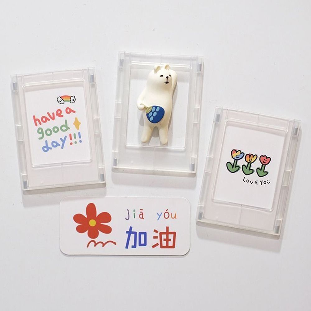 3-Zoll-Fotorahmen Magnet Polaroid Foto rahmen Mini Acryl Magnet Bilderrahmen transparente Acryl Karte Displayst änder