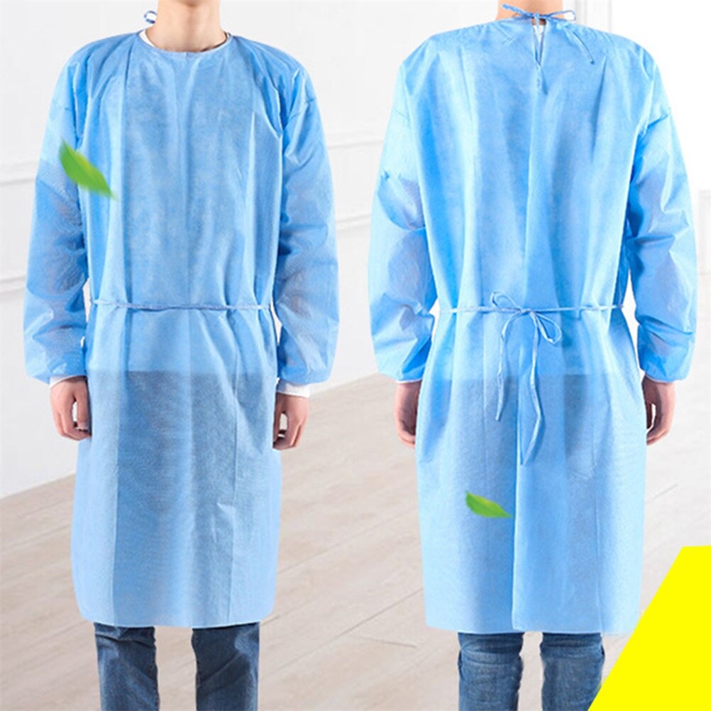 Disposable Isolation Gown Disposable Protective Clothing Dustproof Overalls With Elastic Cuffs Safety Clothing