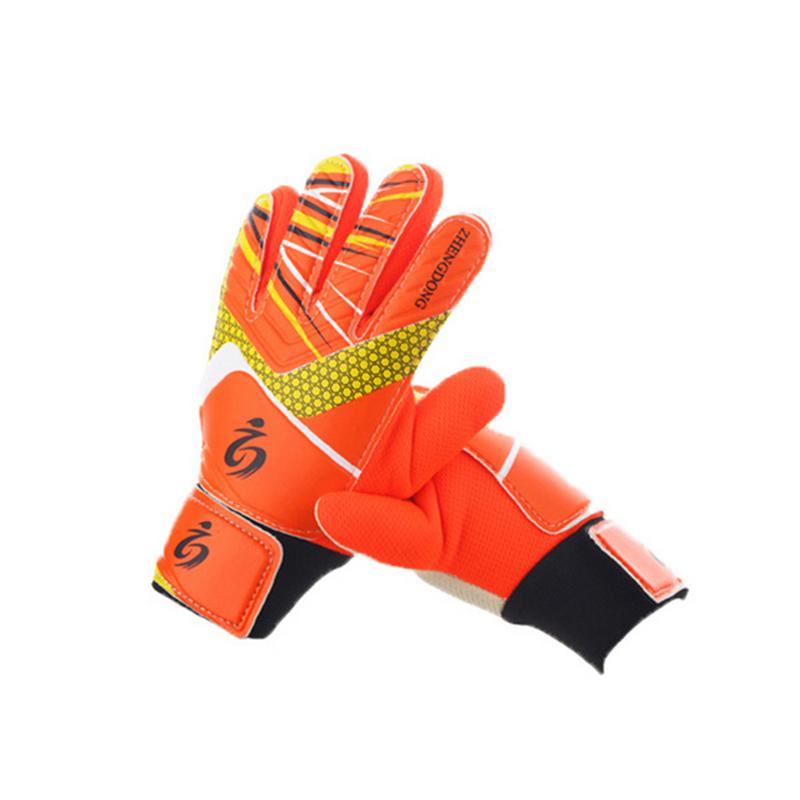 ZHENGDONG Children Soccer Goalkeeper Gloves + Leg Guard S1010 Goalkeeper Soft Gloves Size 5/6/7 Football Equipment: 1 / S