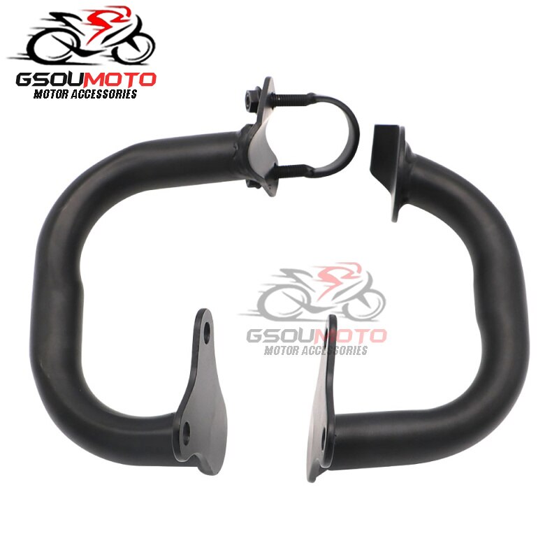Motorsykkel foran krasjstang motorbeskyttelse gjerde støtfanger til honda  rc42 nighthawk  cb750 cb 750 93-11 94 95 96 97 98 99 00 01 02: Svart