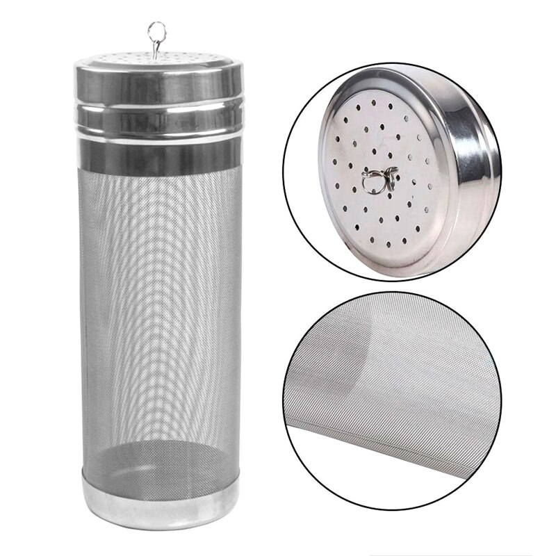 Filtre en maille pour fût de bière en acier inoxydable, 7x18cm, trémie, filtre araignée, pour brassage à domicile