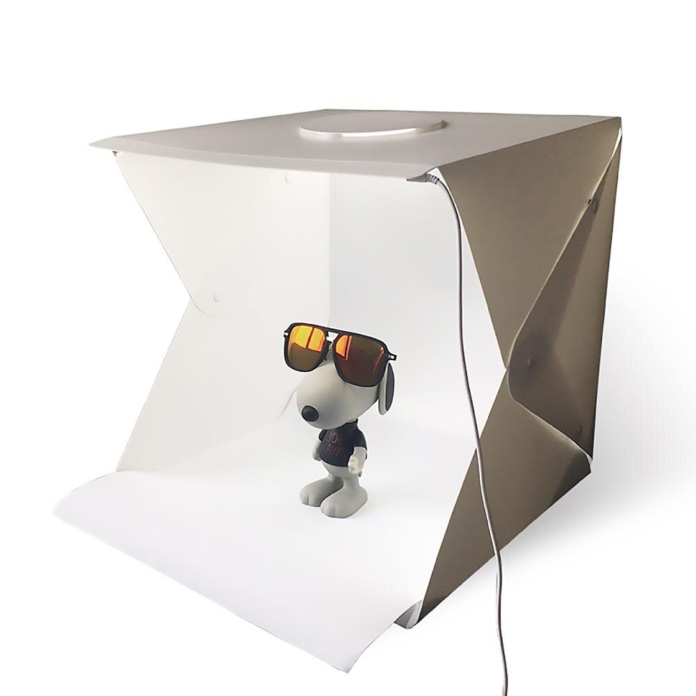 Tragbare 30x30x30cm Mini Falten Leuchtkasten Geschmack Typ Fotografie Foto Studio Softbox mit LED Licht Band