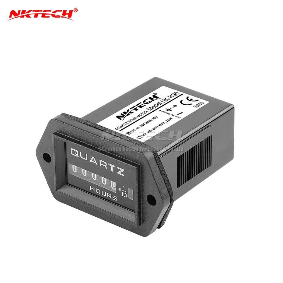 NKTECH de cuarzo hora metros NK-HS0 NK-HS1 contador medidor para barcos generador coche camión motocicleta Marine Motor de moto de nieve de césped